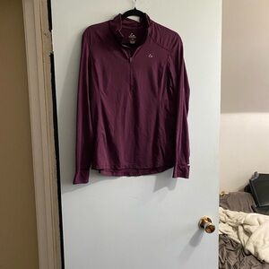 Paradox Long Sleeve Half-Zip Top in Plum